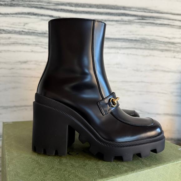 Gucci Horsebit Leather Ankle Boots Size 36 (6) - Picture 2 of 9